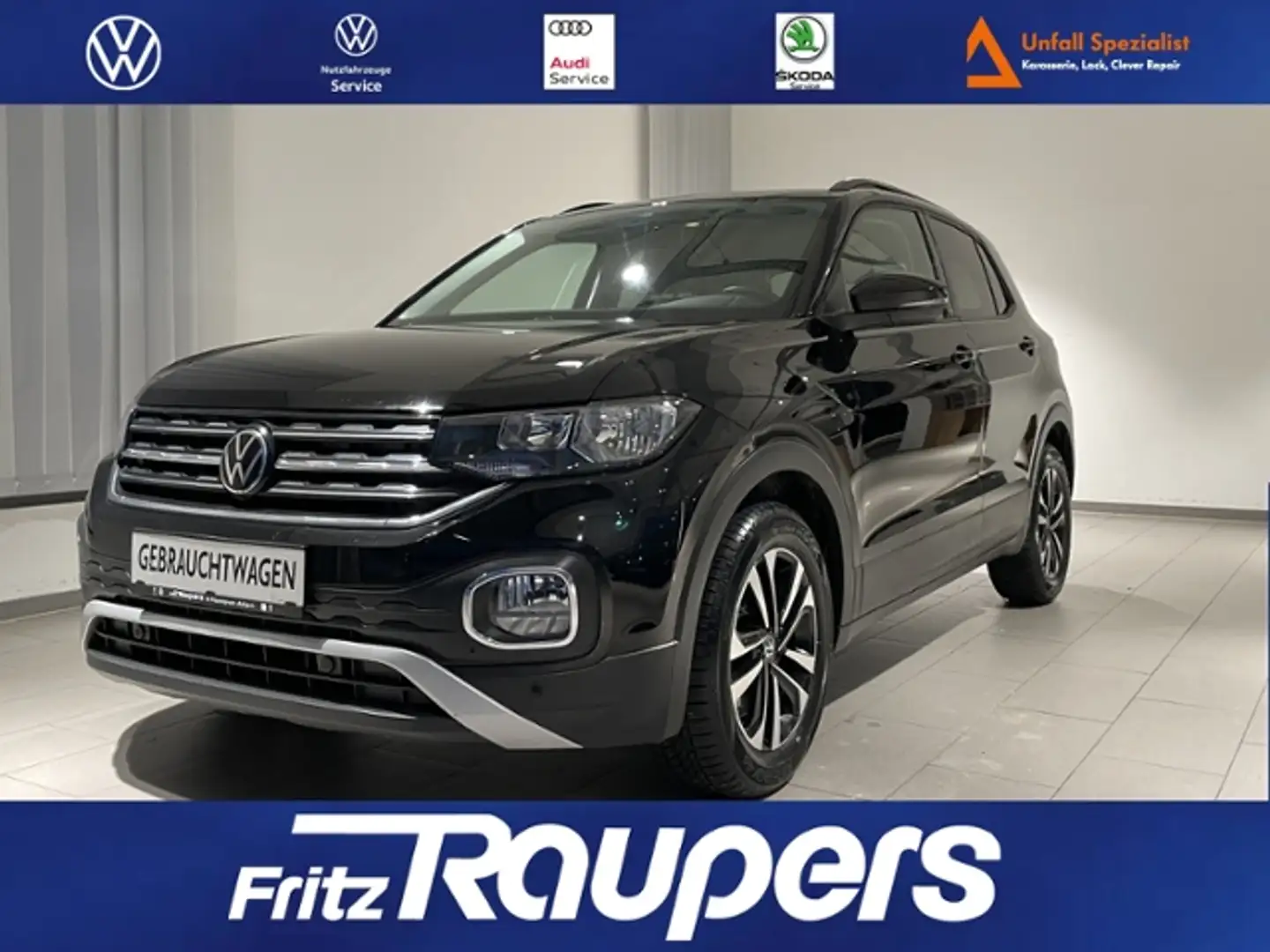 Volkswagen T-Cross 1.0 United +ALLWETTER+NAVI+ACC Schwarz - 1