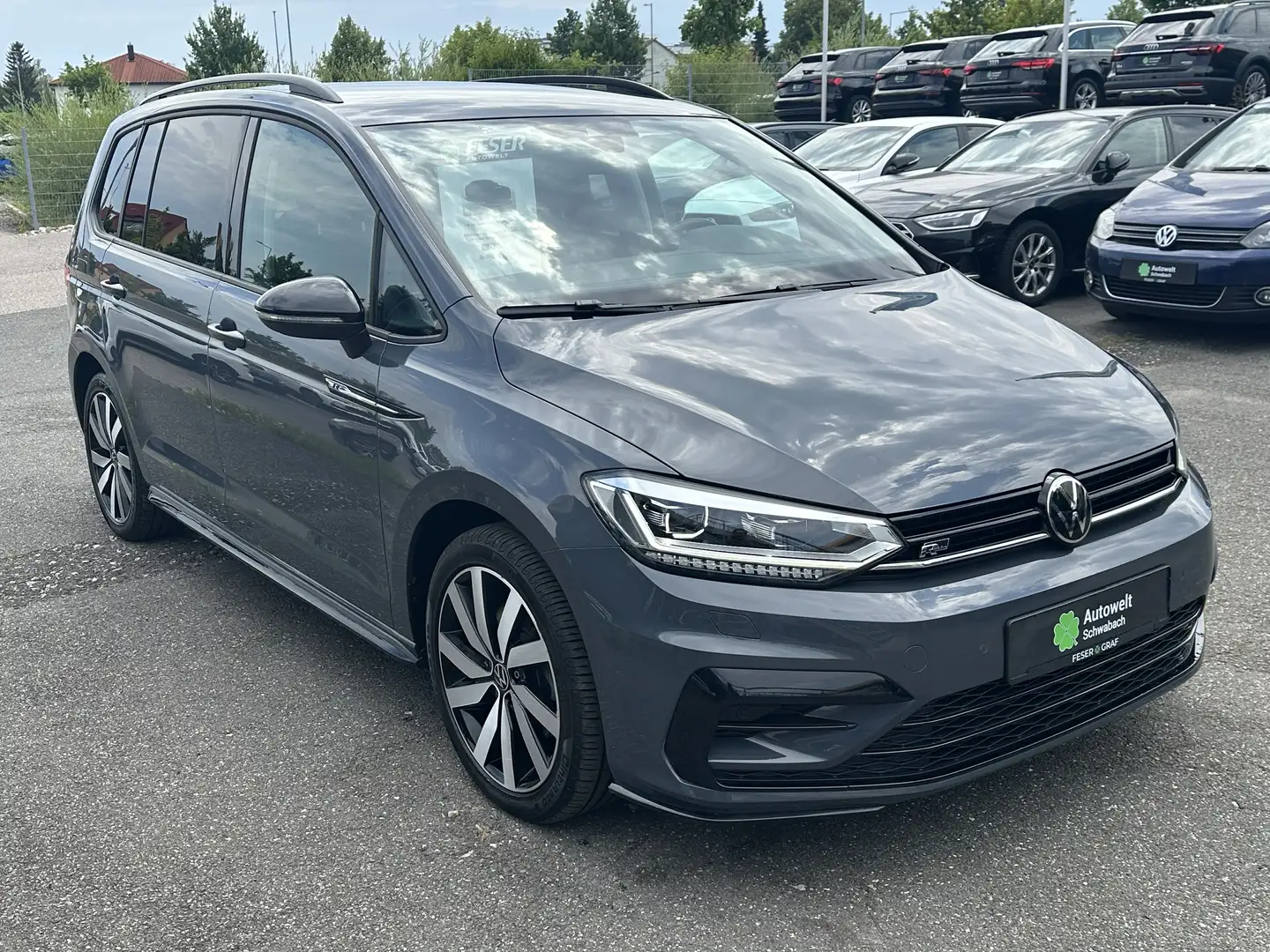 Volkswagen Touran Highline 2.0 TDI R-LINE LED AHK KAMERA Gris - 2