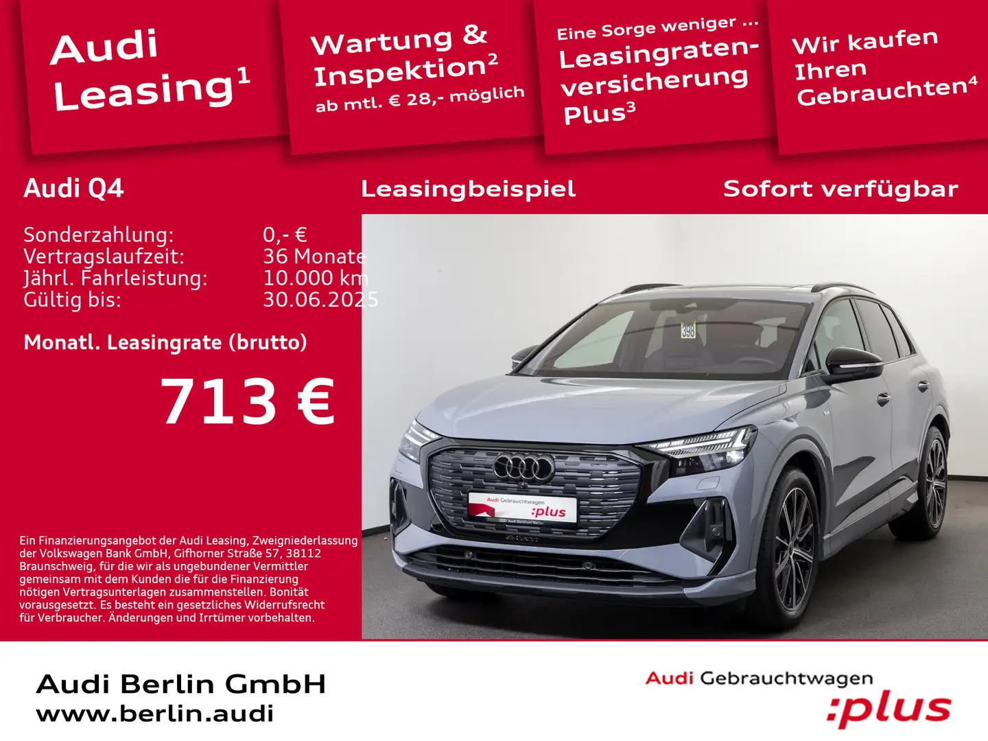 Audi 45 e-tron 210 kW Gri - 1