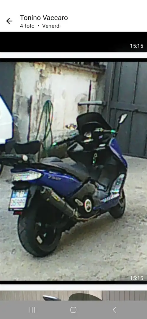 Yamaha TMAX 500 Pedane in alluminio, fanali e frecce Led Azul - 2