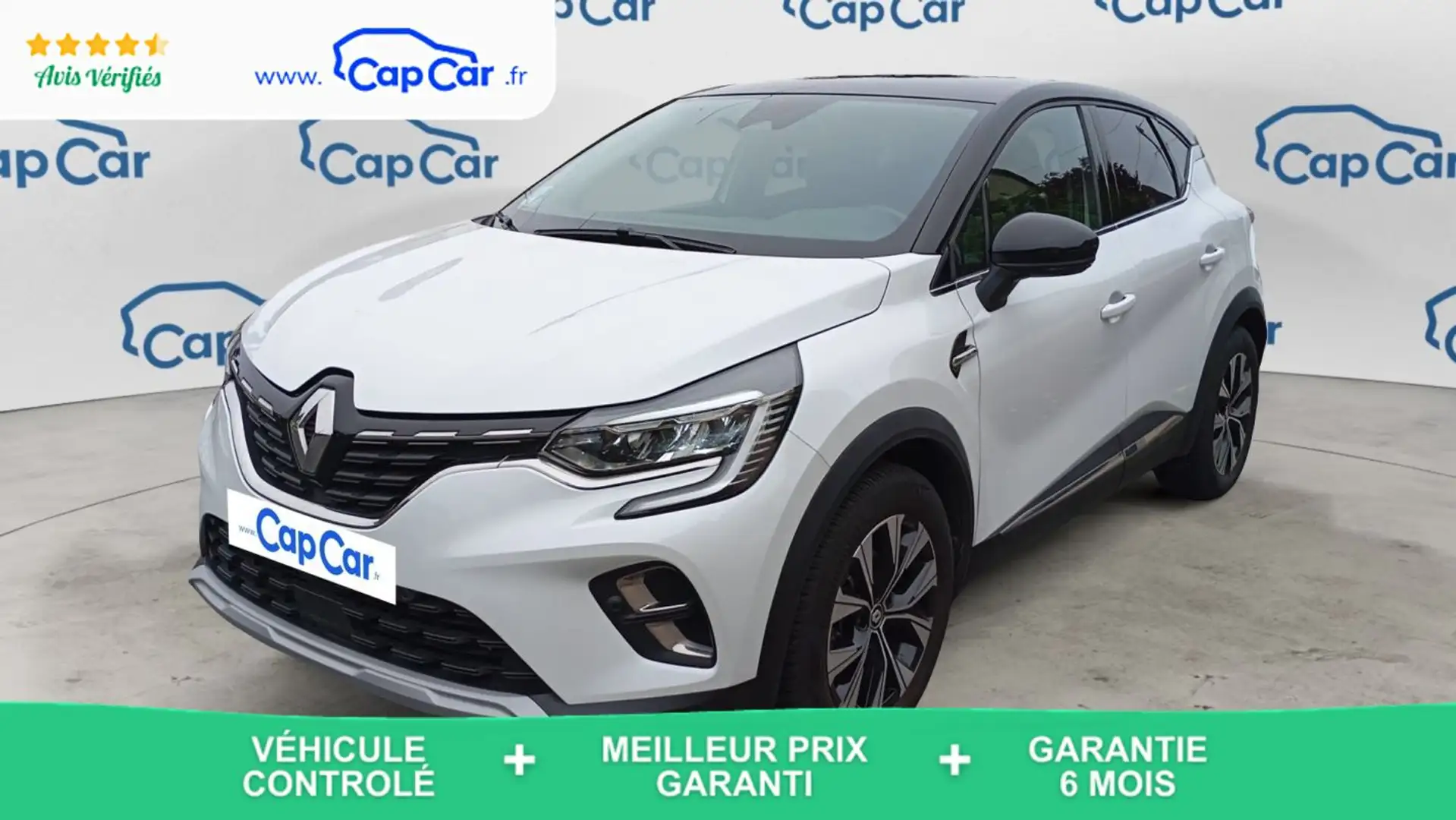 Renault Captur E-tech 145 hybride Techno - Automatique Blanc - 1