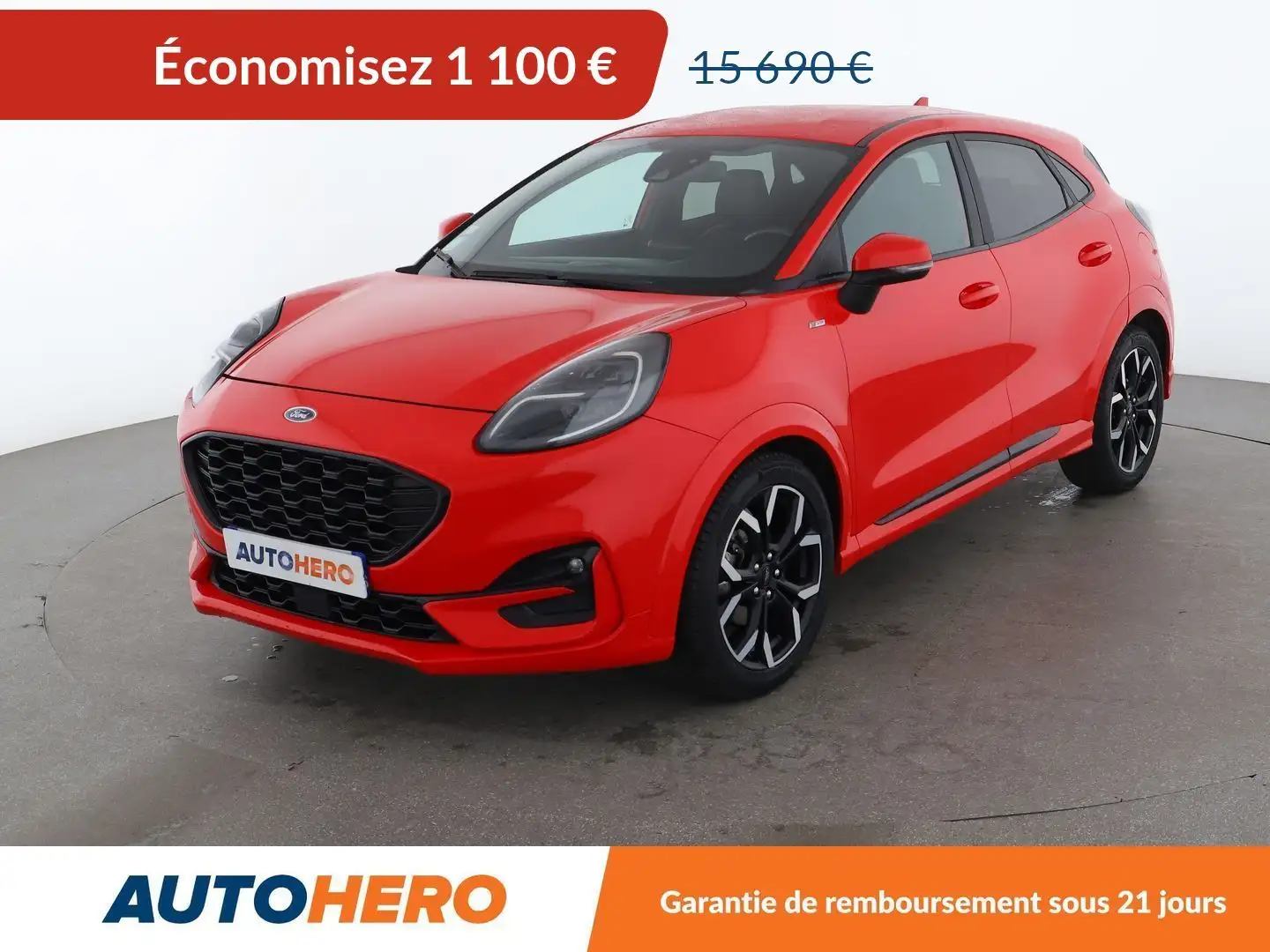 Ford Puma 1.0 EcoBoost Hybrid mHEV ST Line X Rouge - 1