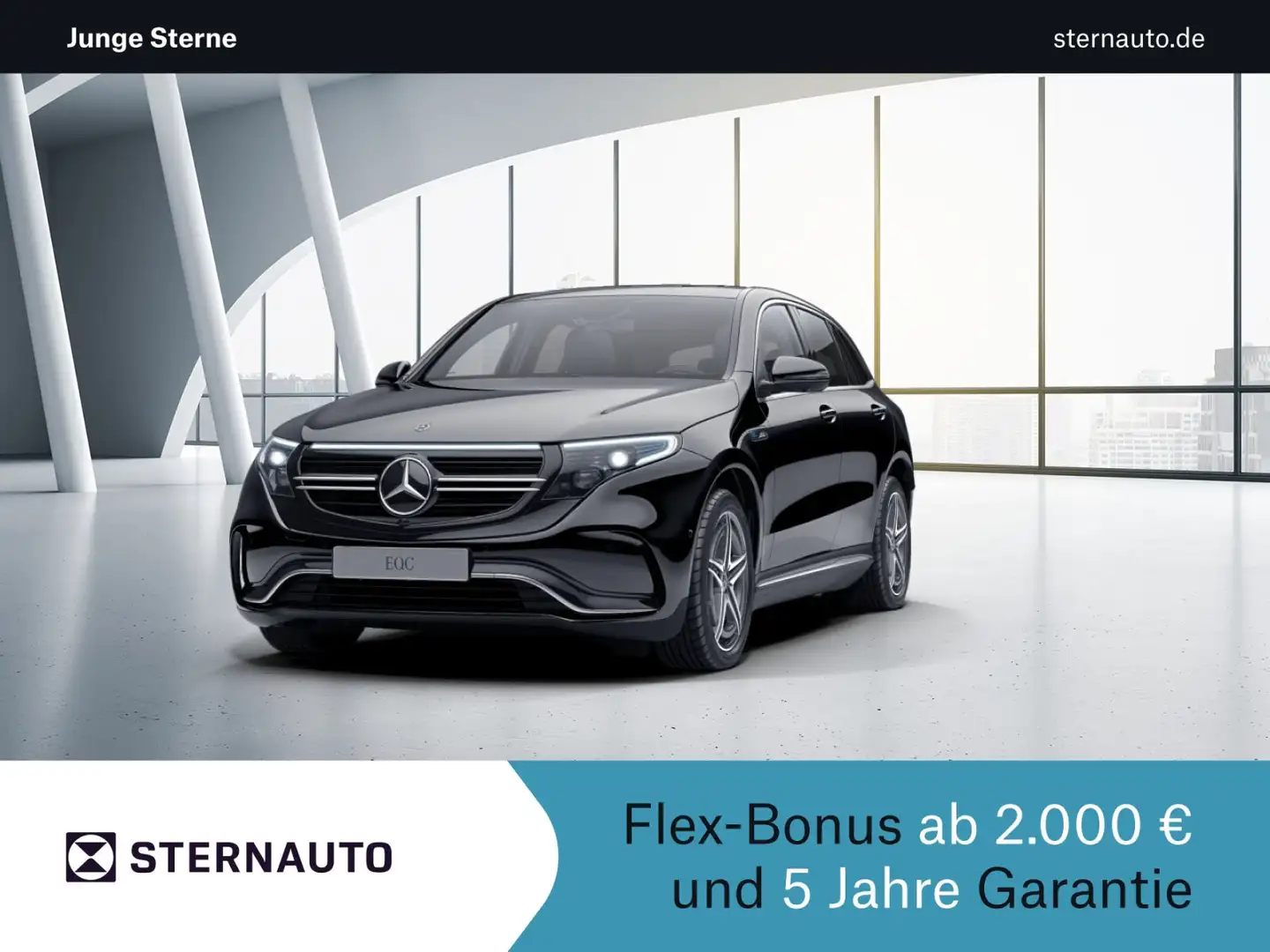 Mercedes-Benz EQC 400 EQC 400 4MATIC AMG Line Navi/SHD/Distronic/Klima Schwarz - 1