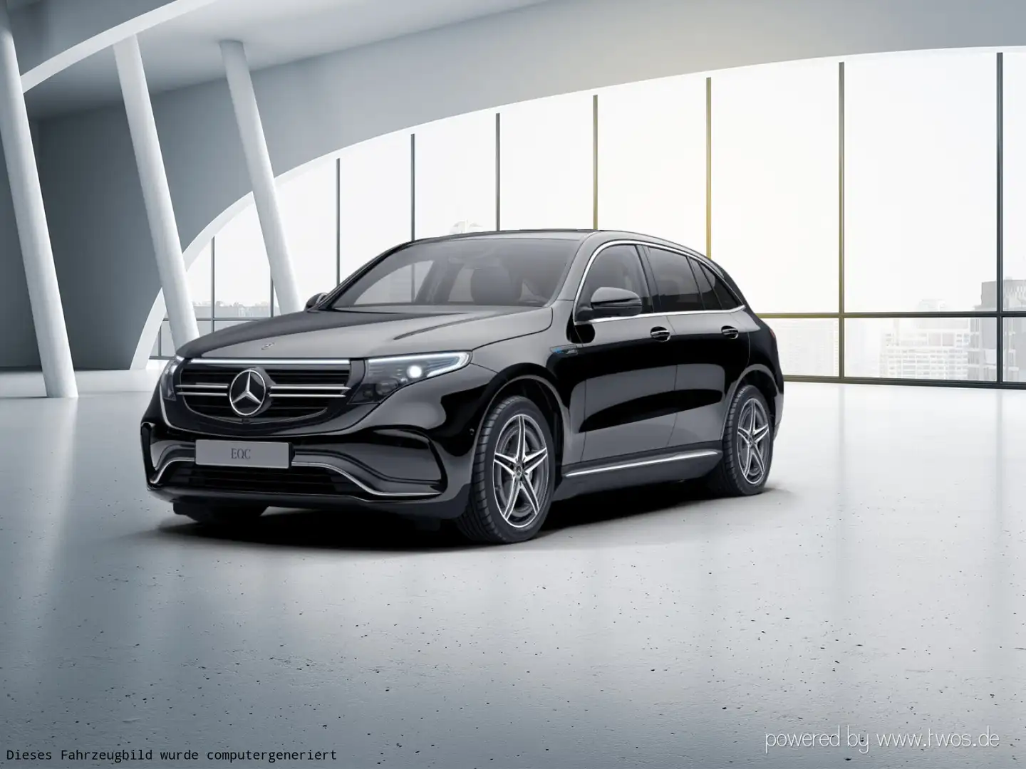 Mercedes-Benz EQC 400 EQC 400 4MATIC AMG Line Navi/SHD/Distronic/Klima Schwarz - 2
