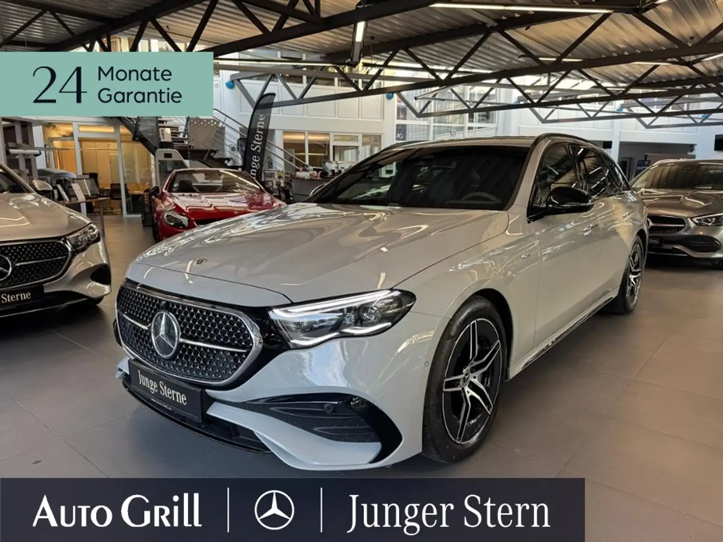 Mercedes-Benz E 300 T de 4M AMG Night Prem AHK Superscreen 360 Grau - 1
