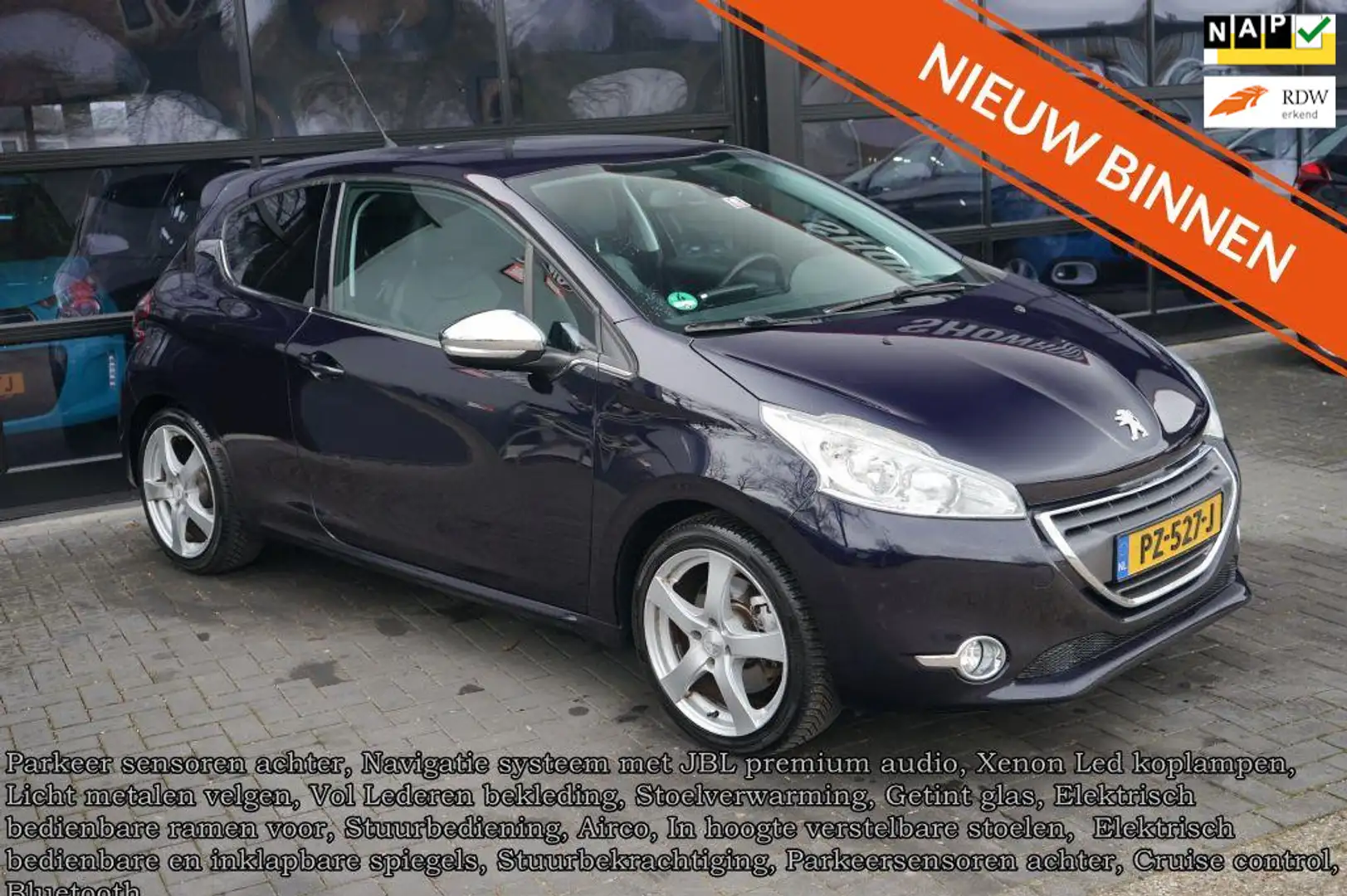 Peugeot 208 1.6 GTI Allure, pdc, Leder, Xenon, Led, Navi, Blue Kék - 1