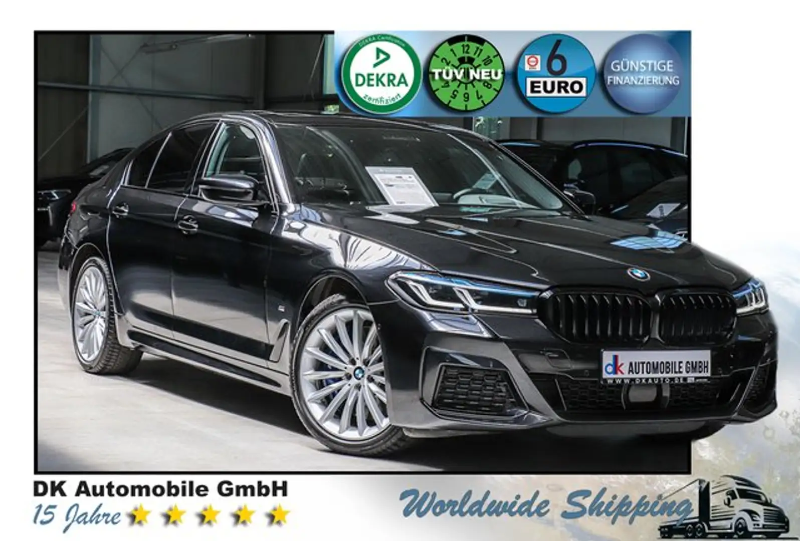 BMW 540 d xDrive Mild-Hybrid Sport-Aut///M SPORT/LASERLICH Чорний - 1