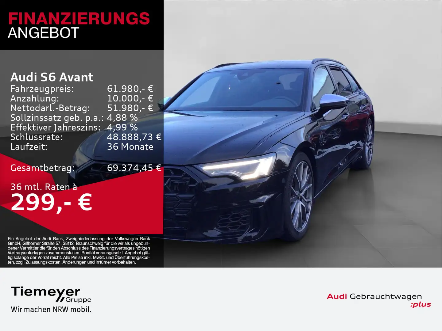 Audi S6 TDI Q LM20 MATRIX ASSISTENZPKT BuO Schwarz - 1