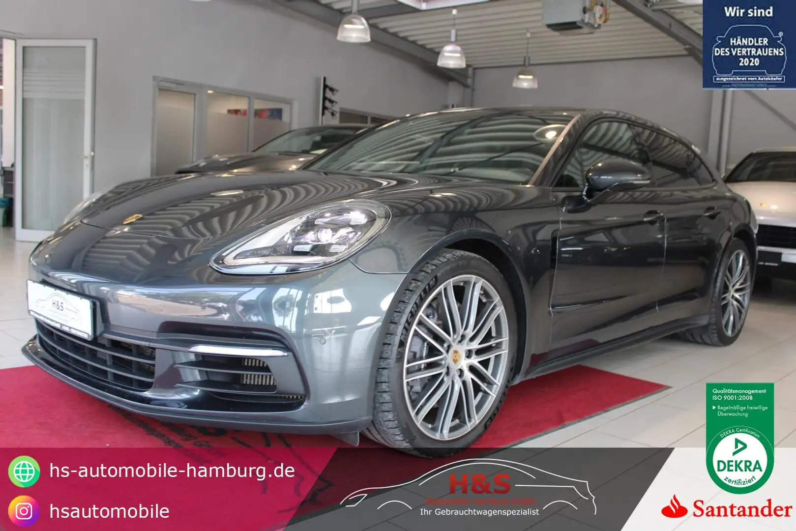 Porsche Panamera Sport Turismo 4 Sport-Chrono-Paket+PDLS Сірий - 1