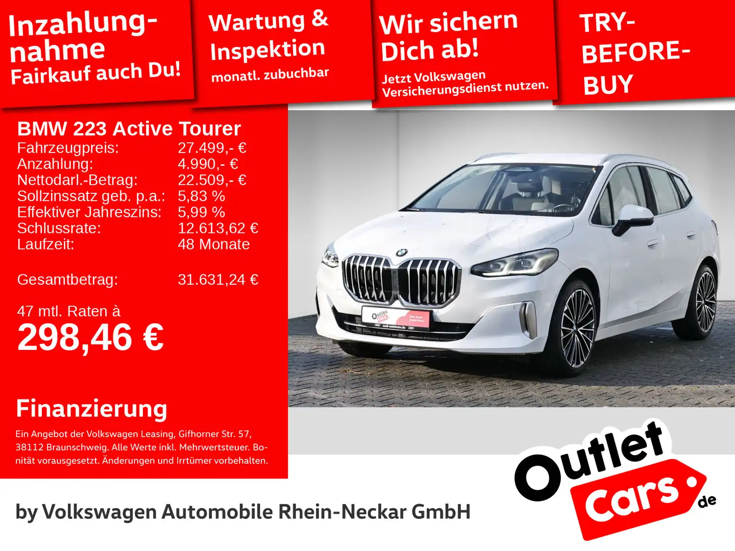 BMW Sonstige 2er 223 I Luxury Line Head-Up Weiß - 1