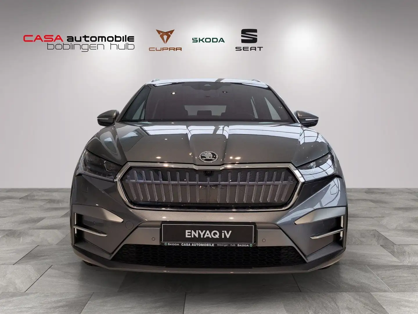 Skoda Enyaq 85 x L&K AHK ACC SHZ Matrix-LED Grau - 2