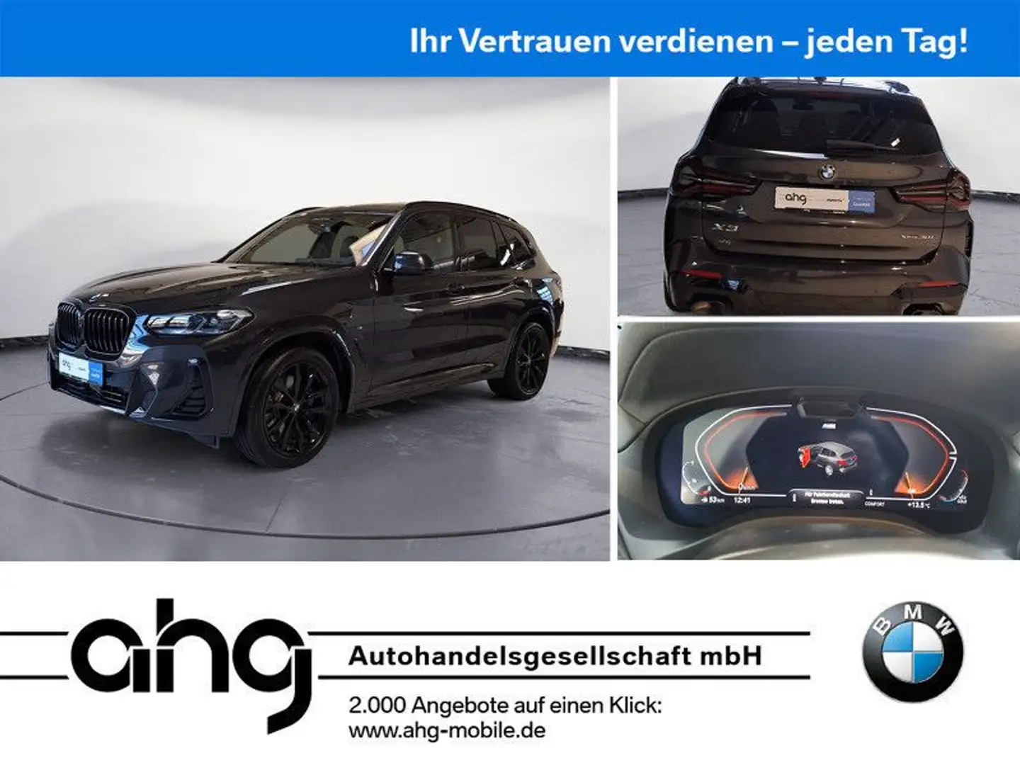 BMW X3 xDrive30i M Sportpaket Innovationsp. EDC Grau - 1