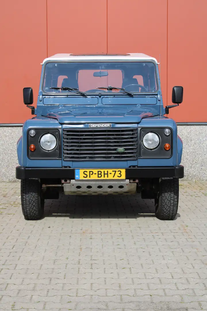 Land Rover Defender 90 Tdi County Station Wagon/ Origineel NL Blauw - 2