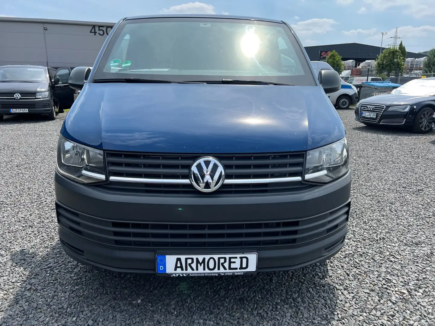 Volkswagen T6 Transporter T6*140PS*GELDTRANSPORTER*GEPANZERT*ARMOURED*EU5* Blau - 2