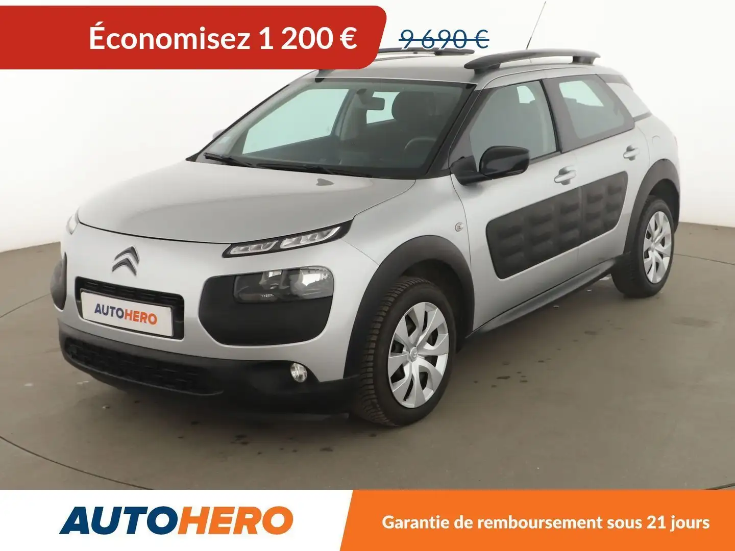 Citroen C4 Cactus 1.6 Blue-HDi Feel Gris - 1
