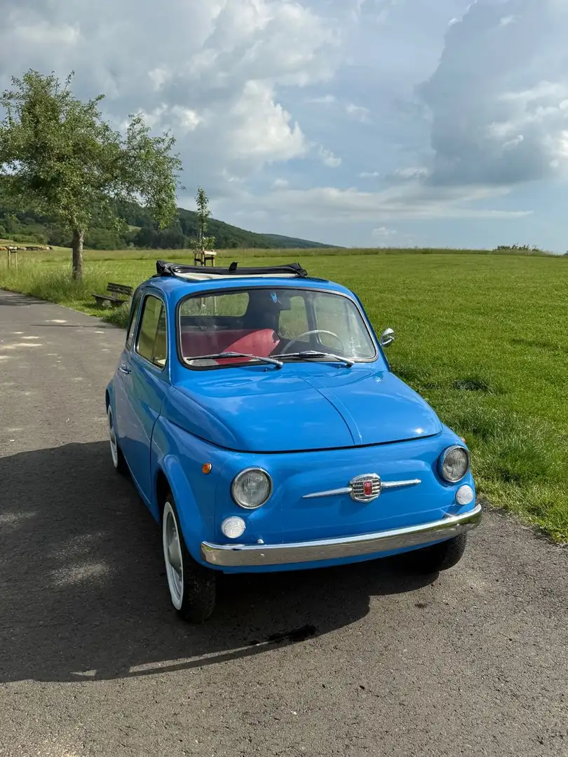 Fiat 500 F 1968 RUNDTACHO SYNC Getriebe TÜV & H Blauw - 1
