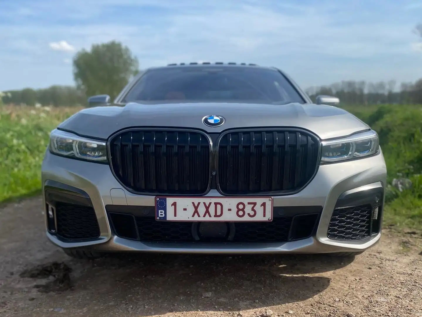 BMW 745 745e M, TV, FULL OPTION srebrna - 1