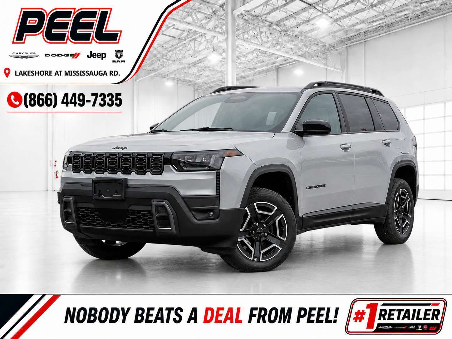 Silver 2026 Jeep Cherokee SUV / Crossover Four-Wheel Drive Automatic
