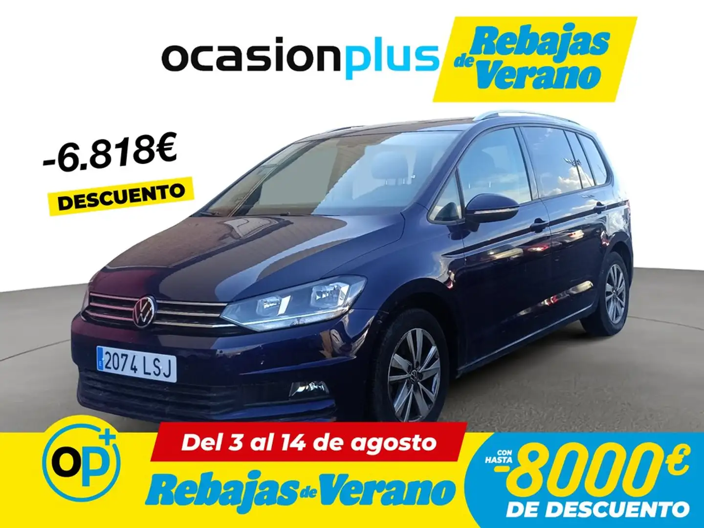 Volkswagen Touran 2.0TDI CR BMT Advance DSG7 110kW Azul - 1