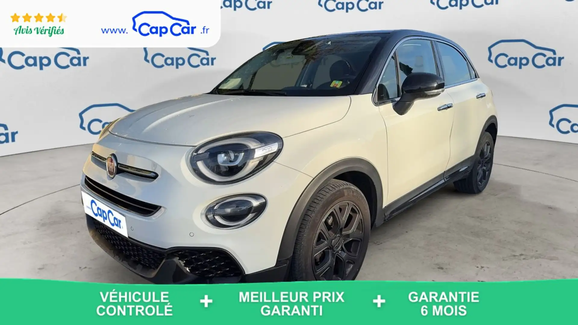 Fiat 500X 1.6 MultiJet 120 120th - Toit ouvrant Blanc - 1