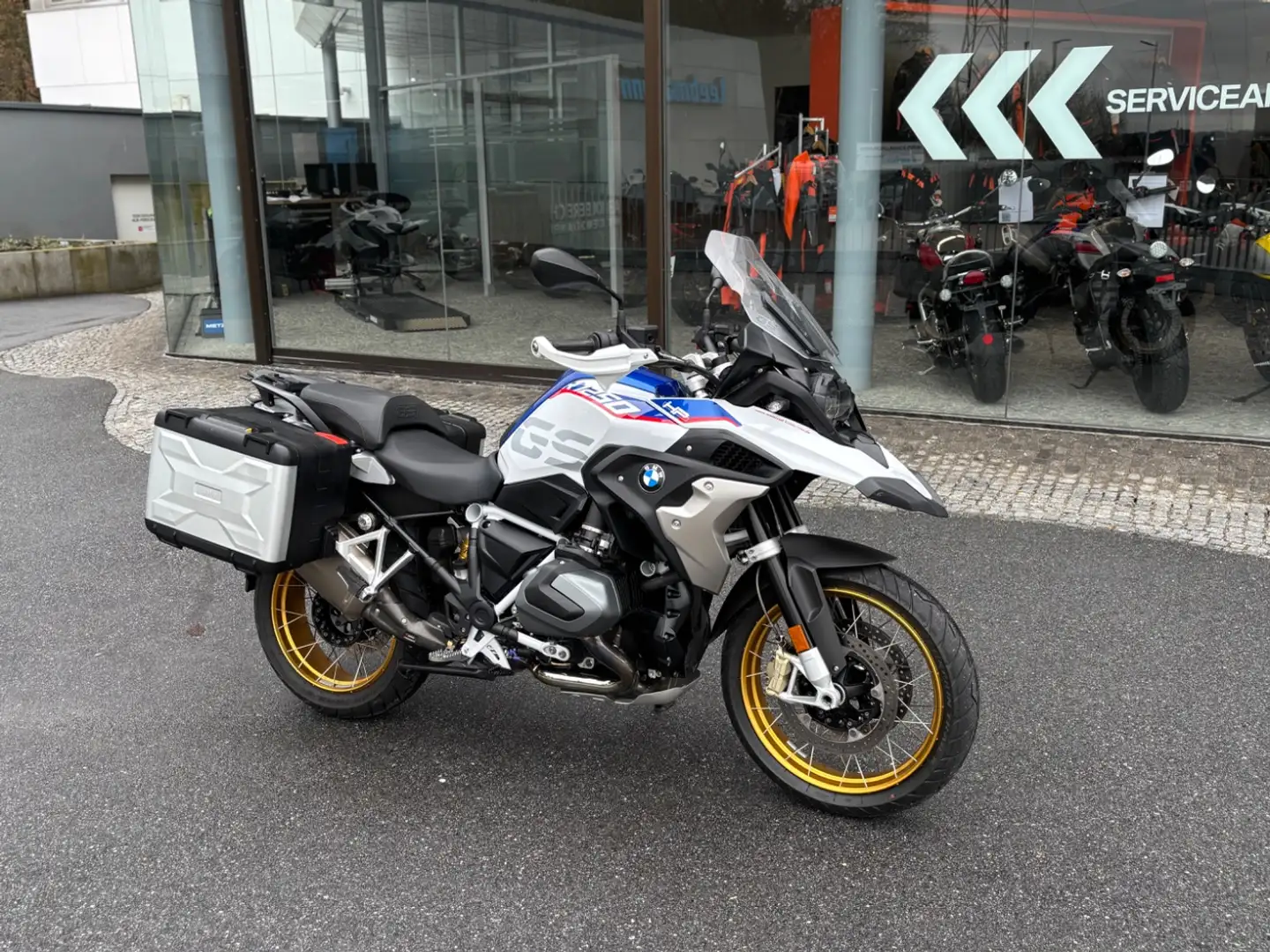 BMW R 1250 GS HP, Akrapovic, Seitenkoffer Tieferlegung Azul - 2