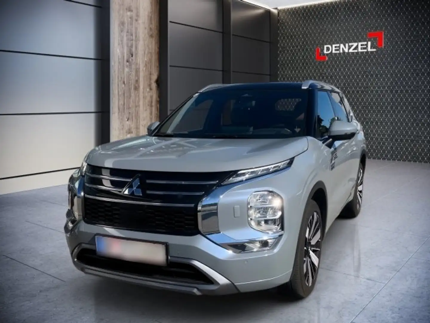 Mitsubishi Outlander PHEV 2,4 4WD Diamond Leder Schwarz AT 25 Grau - 2