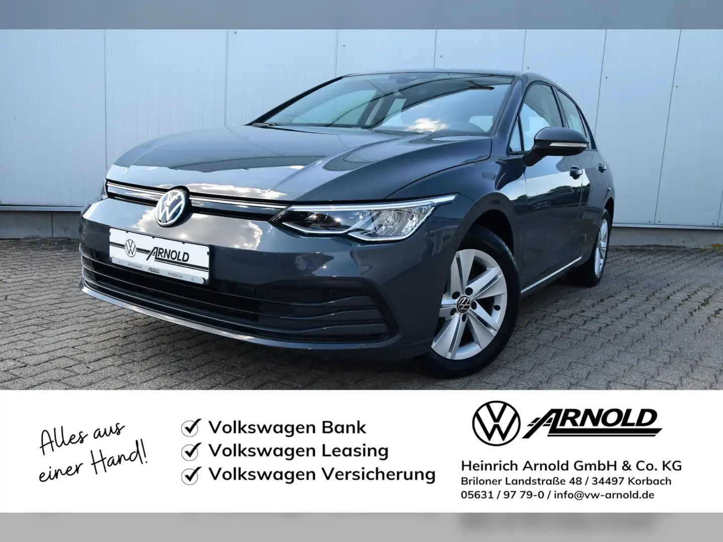 Volkswagen Golf VIII TDI Life LED - Navi Grijs - 1