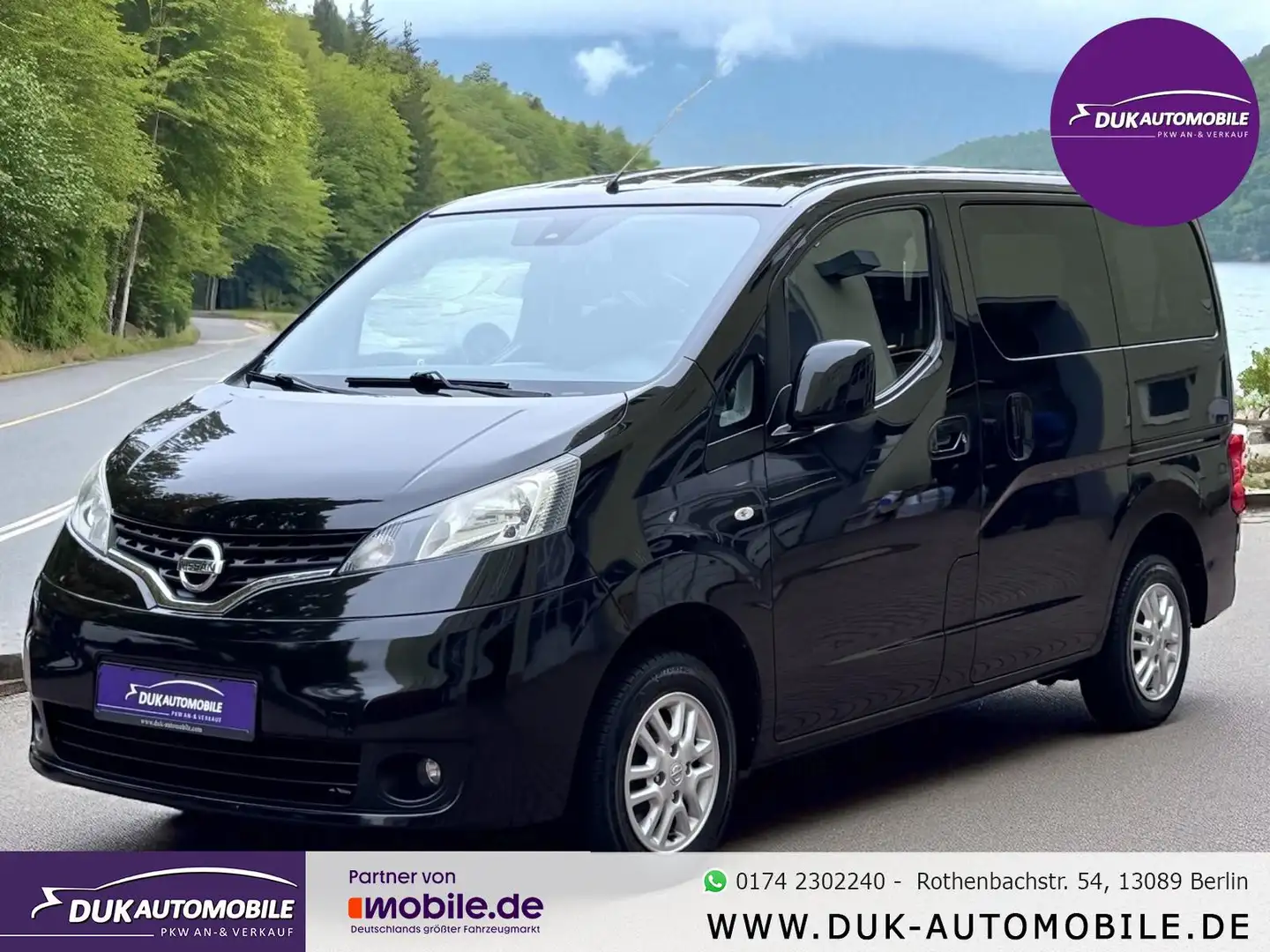 Nissan NV200 /Evalia Evalia Tekna *7 Sitzer*Navi*Klima* Schwarz - 1