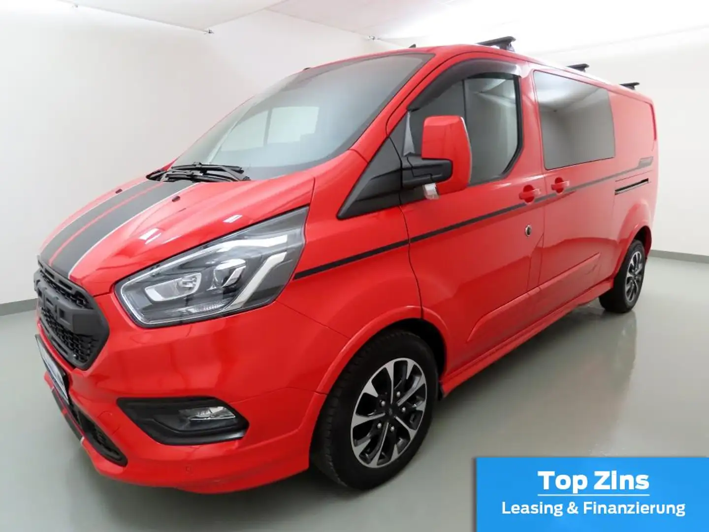 Ford Transit Custom Doka 2.0 M-Hybrid L2 Sport Xenon Rot - 2