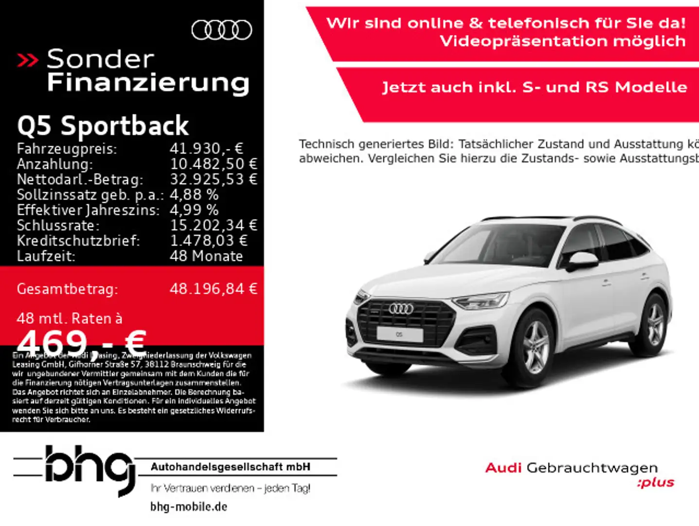 Audi Q5 40 TDI q S tron Weiß - 1
