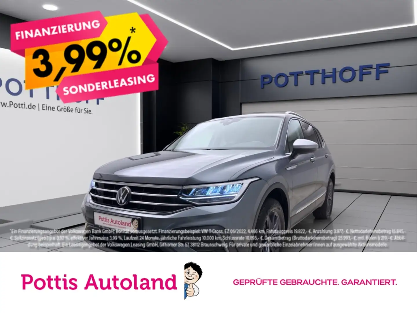 Volkswagen Tiguan Allspace 1.5 TSI LIFE NAVI AHK KAMERA PDC Grau - 1