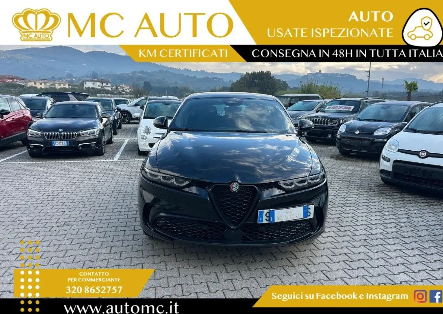 Alfa Romeo Tonale 1.5 130 CV MHEV TCT7 Sprint PROMO CON FINANZIAM Nero - 2