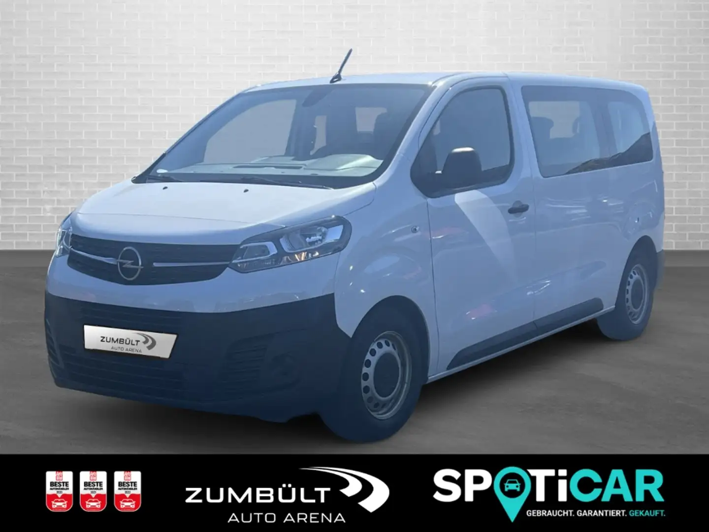 Opel Vivaro Kombi M 1.5CDTi +9-Sitze Klima v h Navi PDC Apple Weiß - 1