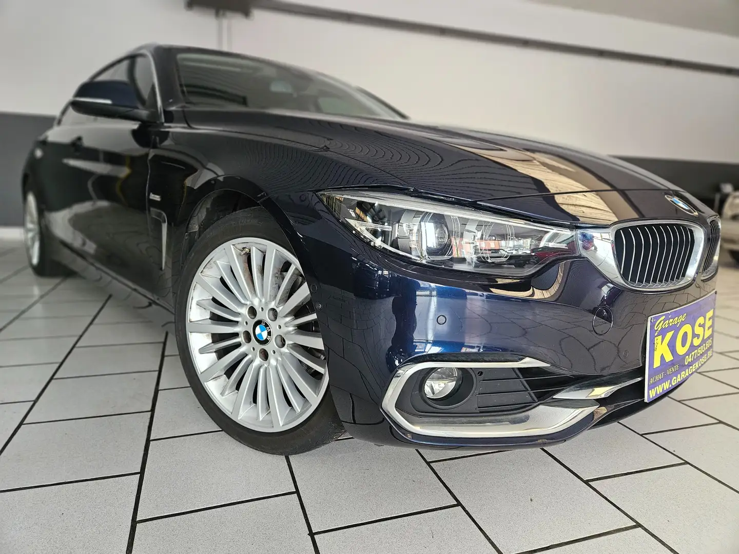 BMW 420 Gran Coupé 20i 184CV//CUIR//PHARES LED/GARANTIE Bleu - 2