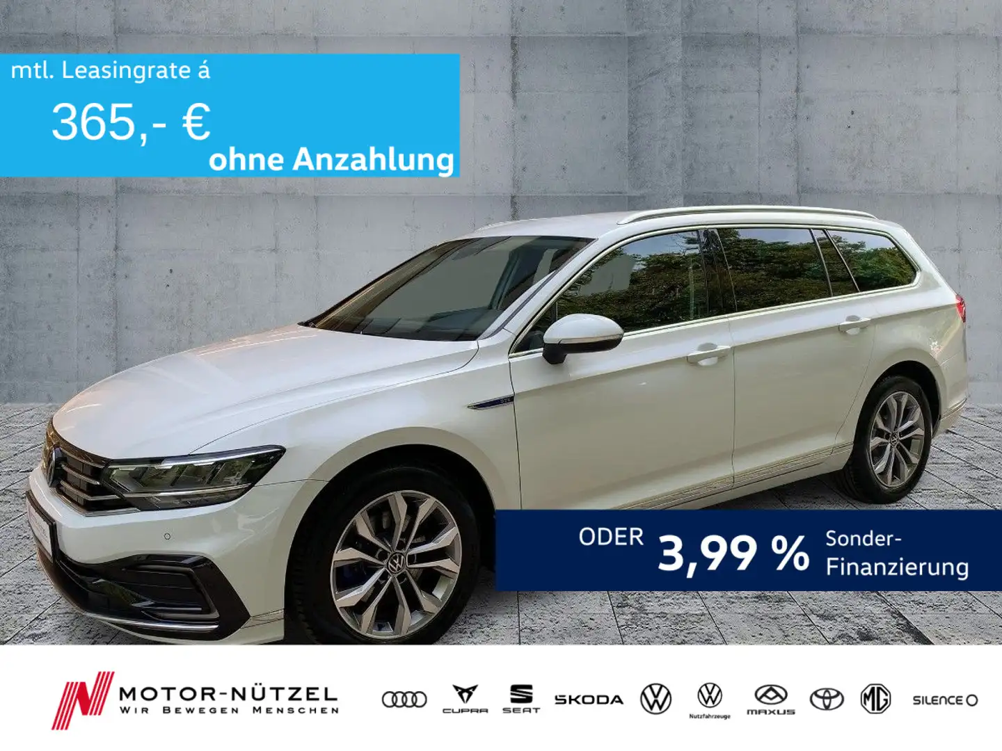 Volkswagen Passat Variant GTE DSG LED+NAVI+AHK+STDHZG+ACC Weiß - 1