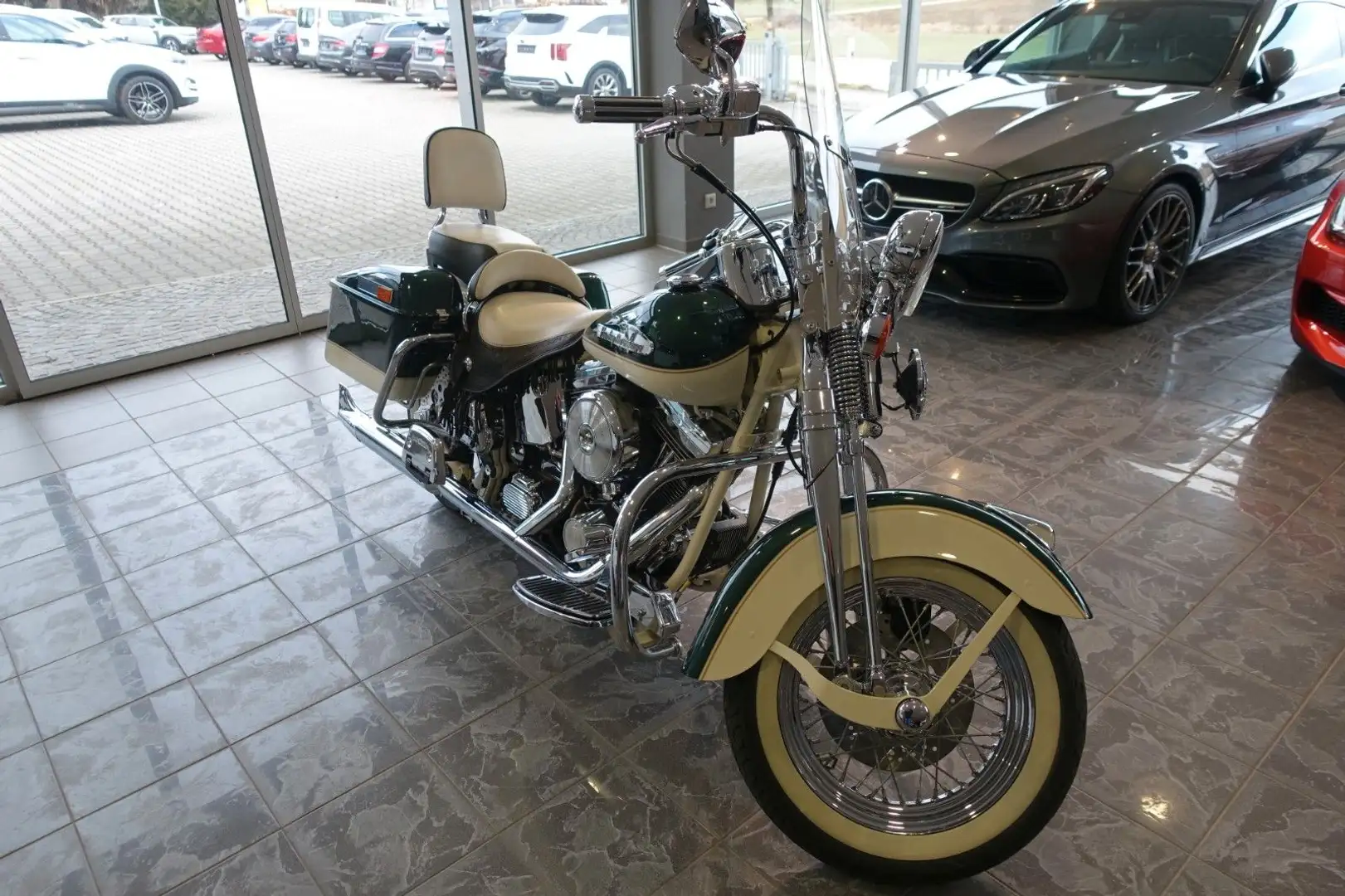 Harley-Davidson Heritage Softail Springer EVO Super Zustand Vert - 1
