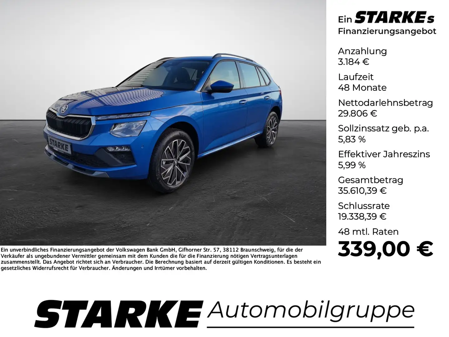 Skoda Kamiq 1,5 TSI DSG Tour Blauw - 1