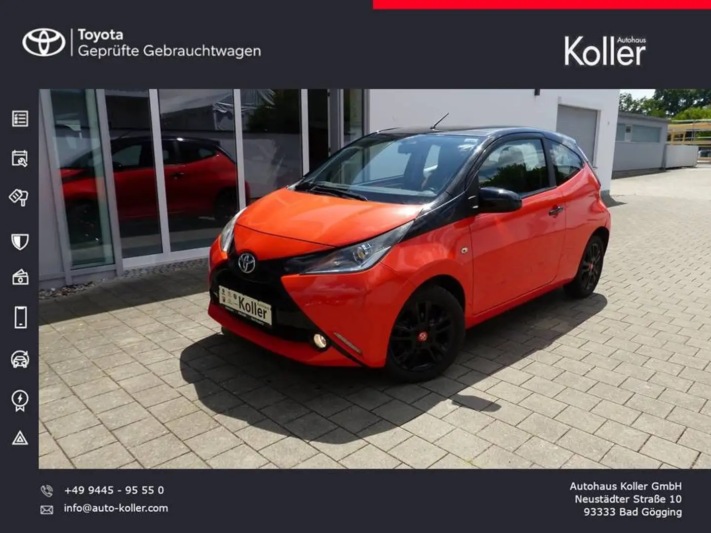 Toyota Aygo 1.0 VVT-i x-cite Klima Kamera Bluetooth Oranje - 1