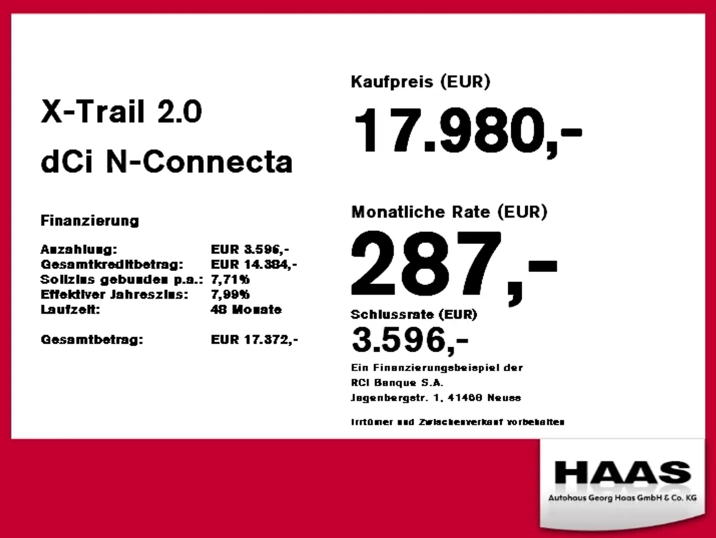 Nissan X-Trail 2.0 dCi N-Connecta Allrad Automatik Grün - 2