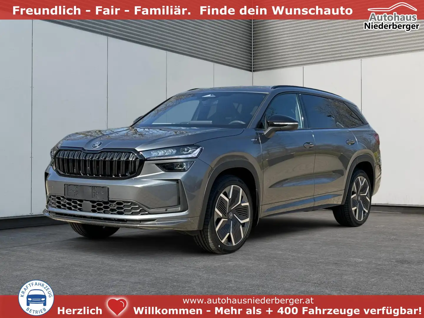 Skoda Kodiaq Sportline 4x4+AHK+PANO+KAMERA+EL. HECKKL.+PDC+2... Grau - 1