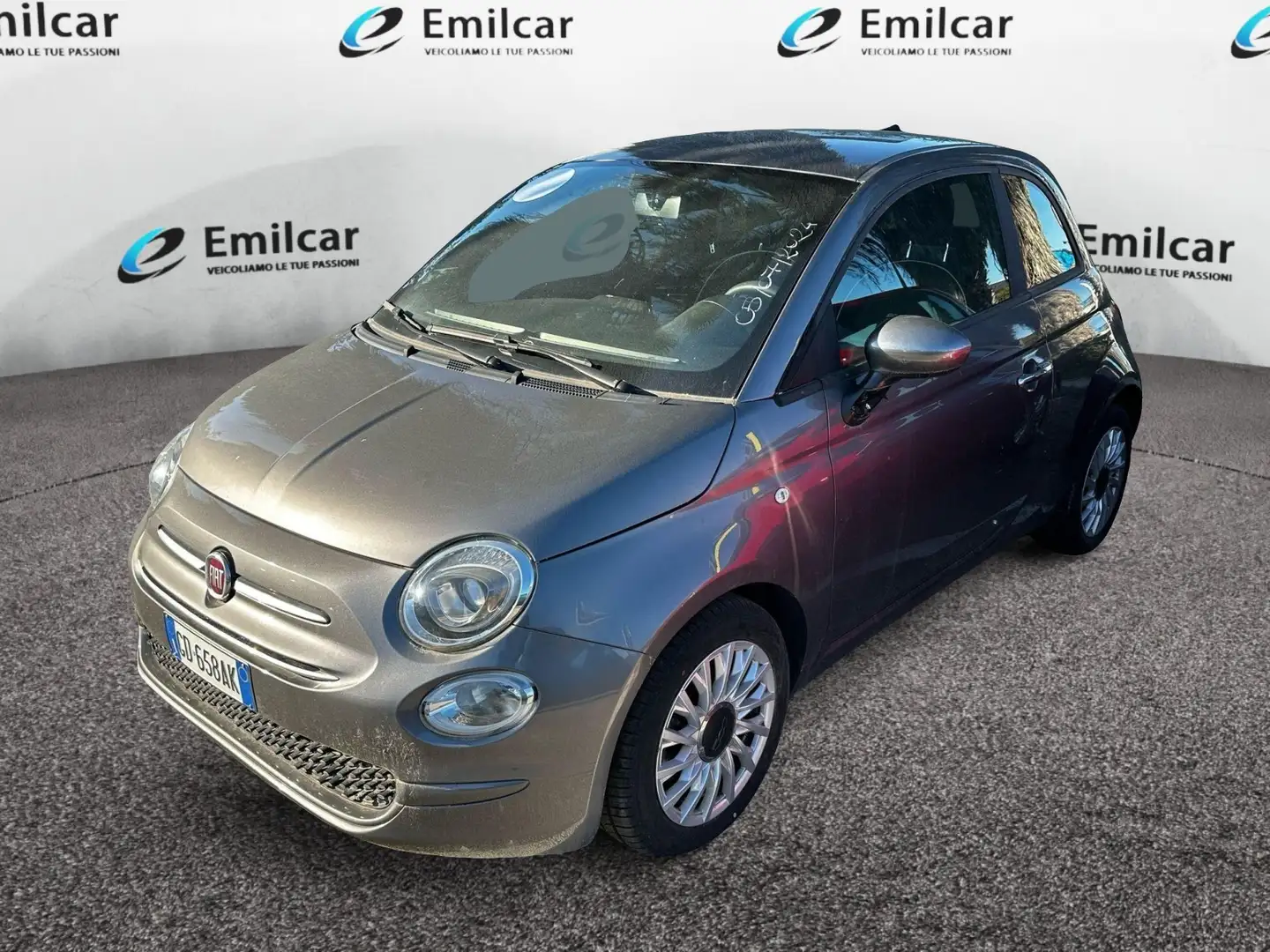 Fiat 500 1.0 FireFly Hybrid Lounge Grigio - 1