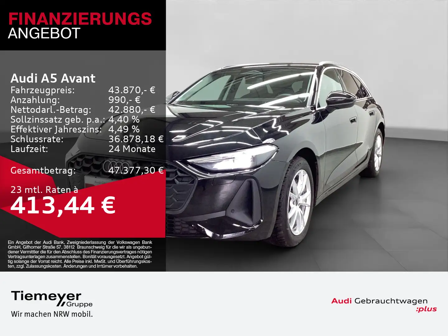 Audi A5 TFSI Q LM18 KAMERA AHK SPORTSITZE SOUND Schwarz - 1