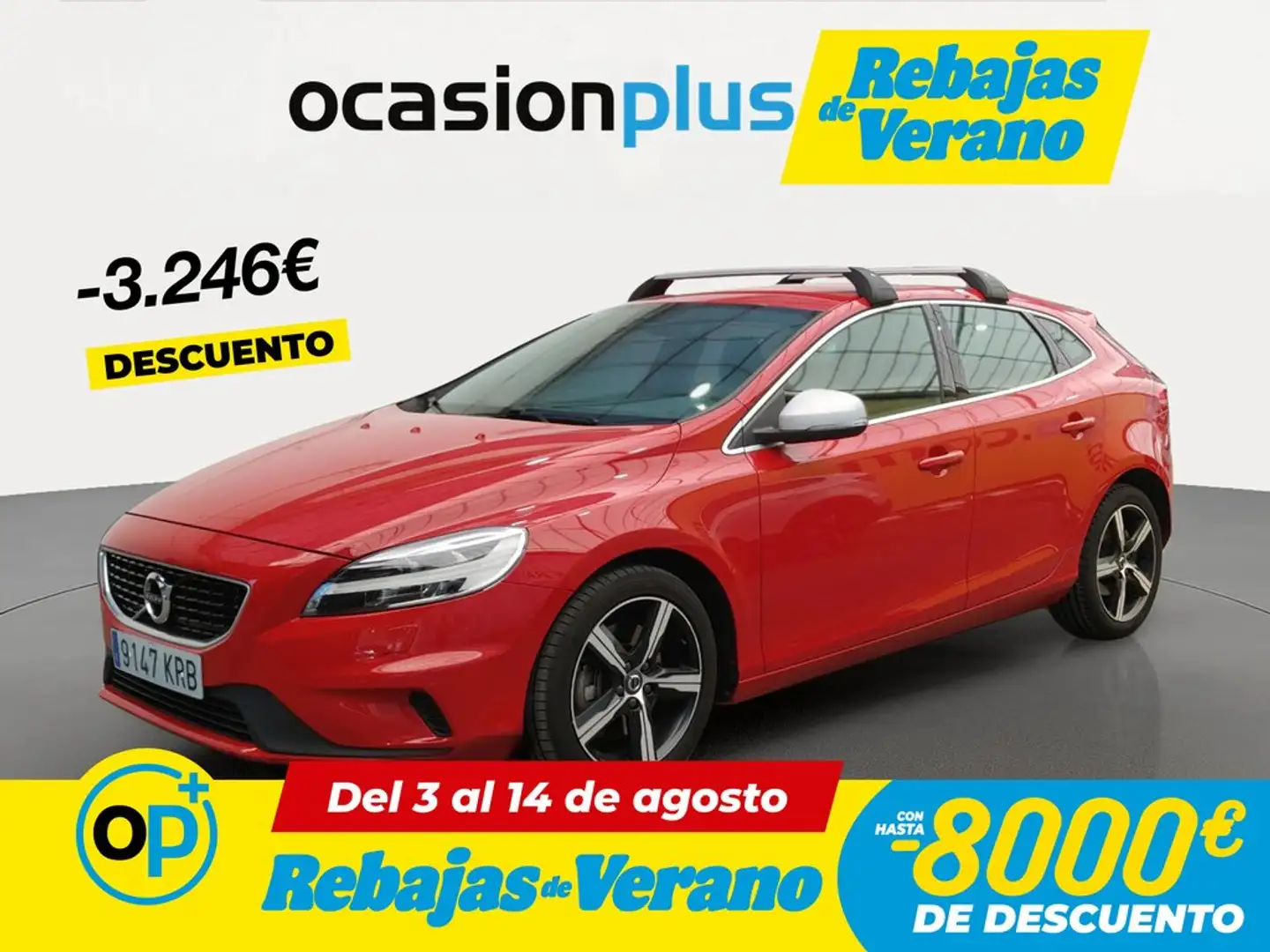Volvo V40 T3 R-Design Momentum Aut. Rojo - 1