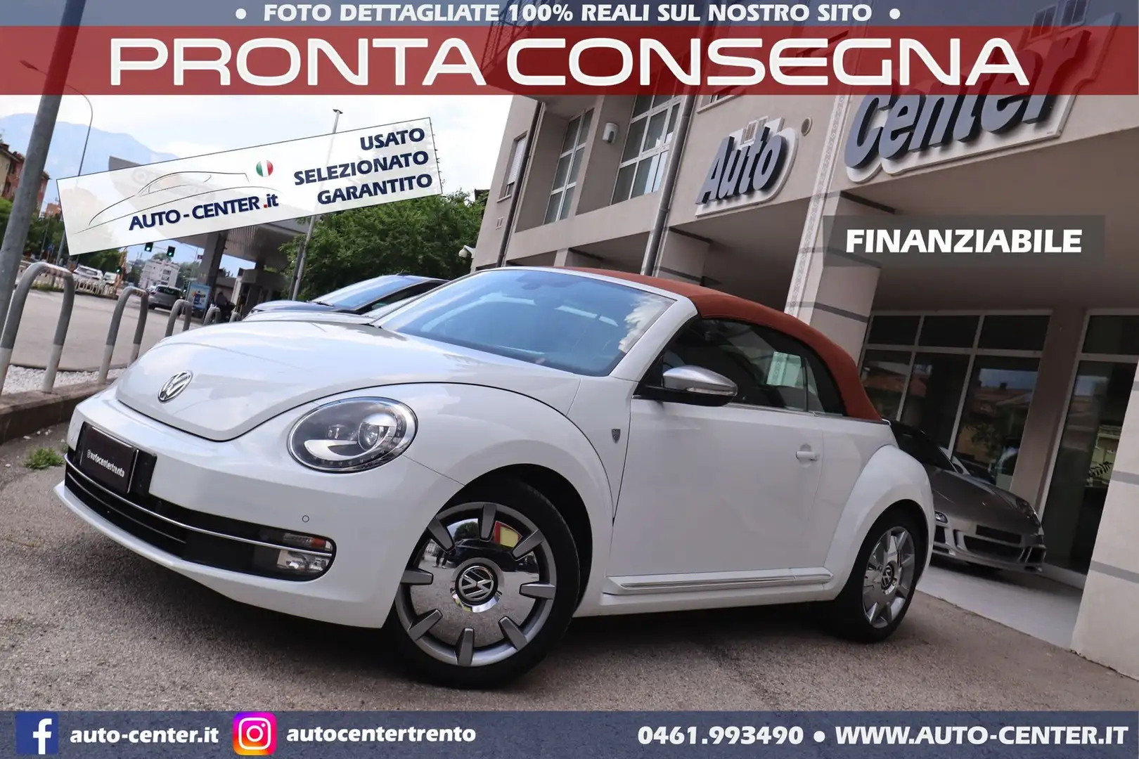 Volkswagen Maggiolino Cabrio 2.0 TDI DSG Karmann Edition Bianco - 1