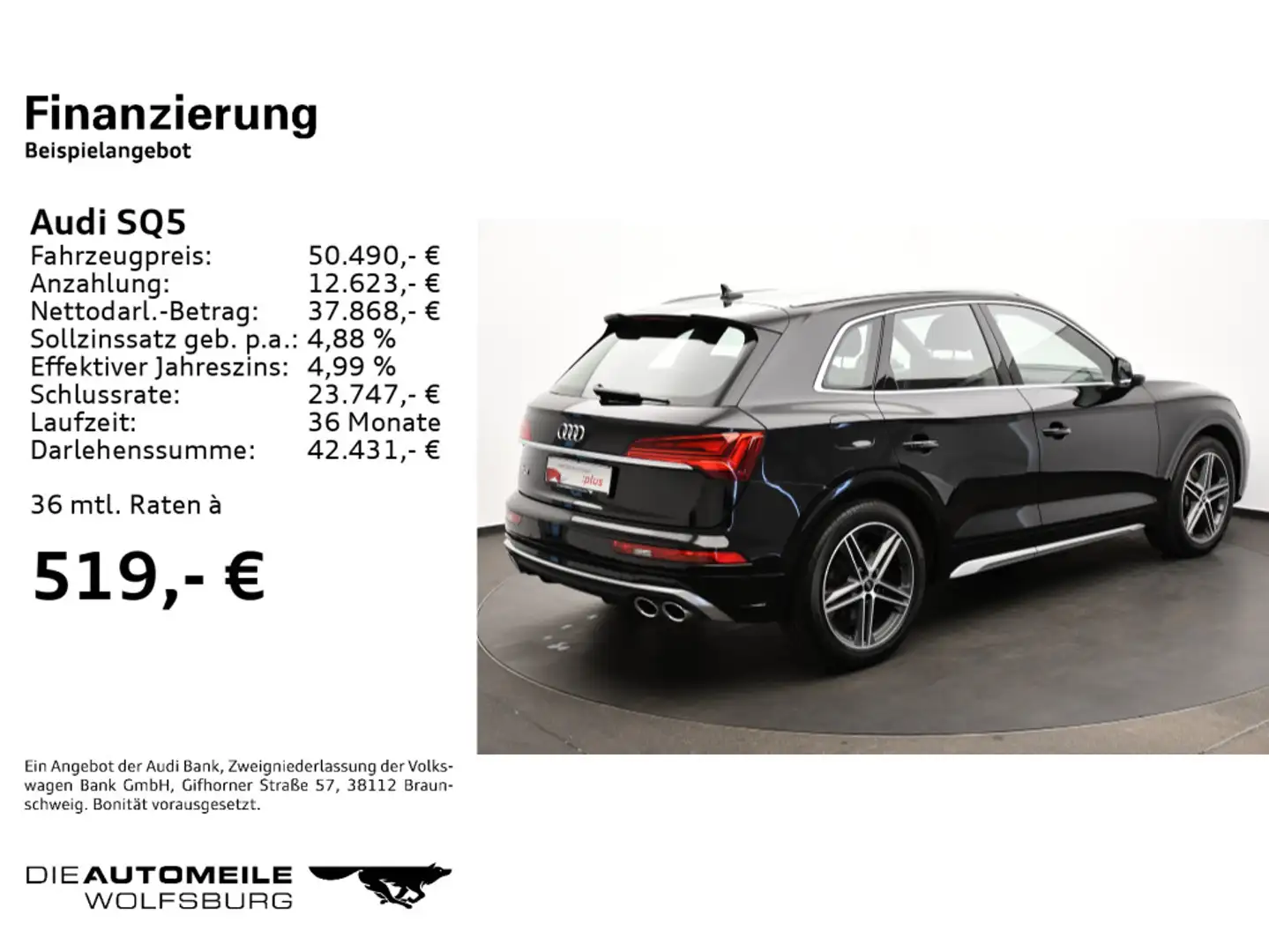 Audi SQ5 3.0 TDI Tiptronic quattro ACC/LED/Multilenk Noir - 2