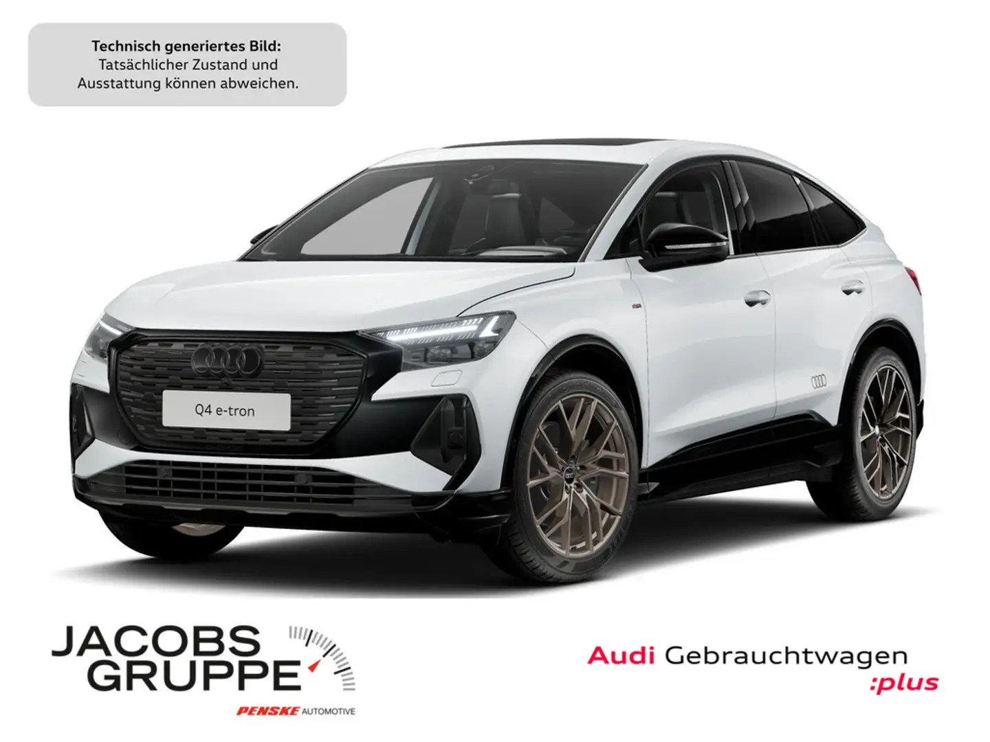 Audi Q4 e-tron Blanc - 1