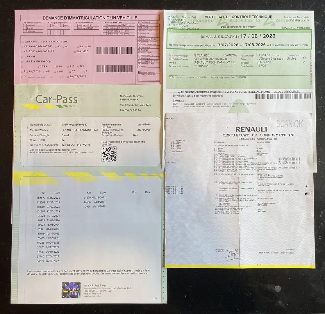 Renault Kangoo 1.5dCi tpmr * rampe d'accès * Limited Gris - 2
