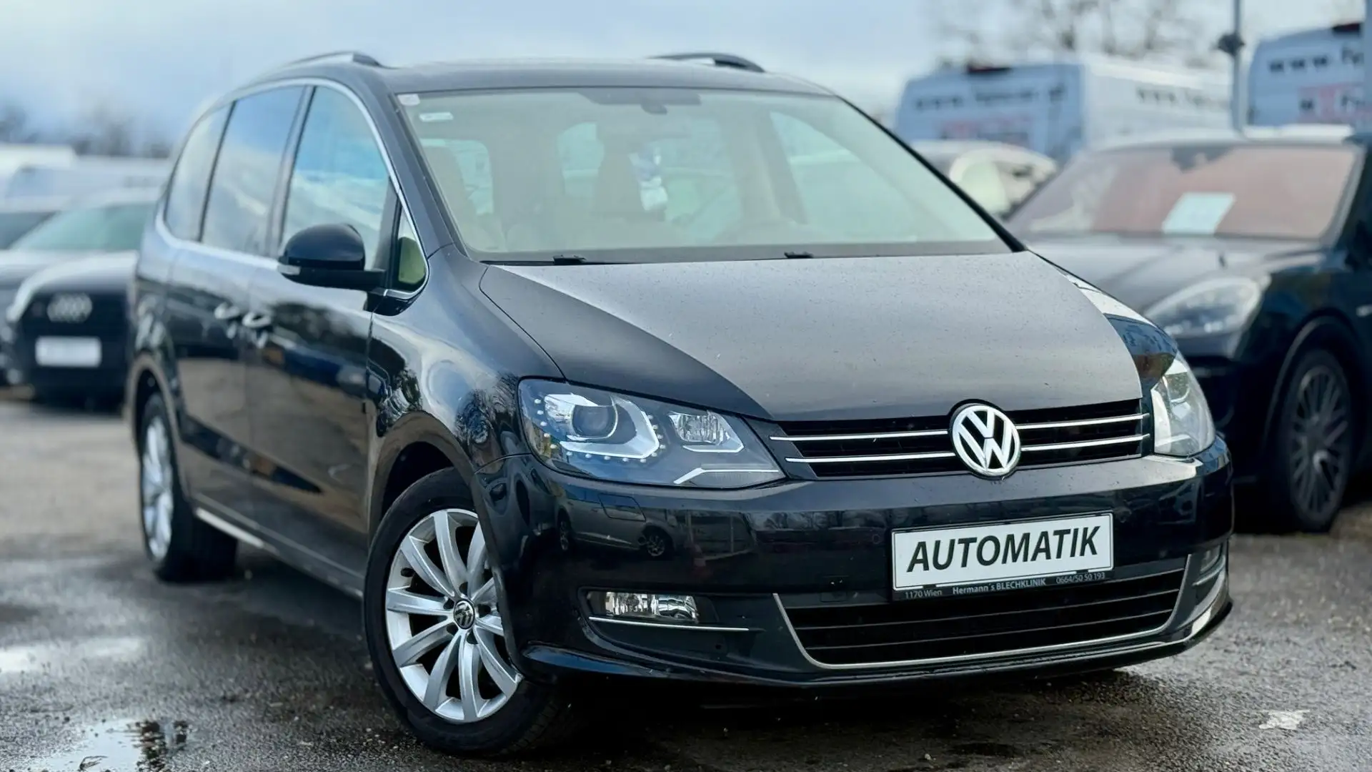 Volkswagen Sharan 2,0 TDI *7-Sitzer +Top Ausstattung Highline Sky D Schwarz - 2