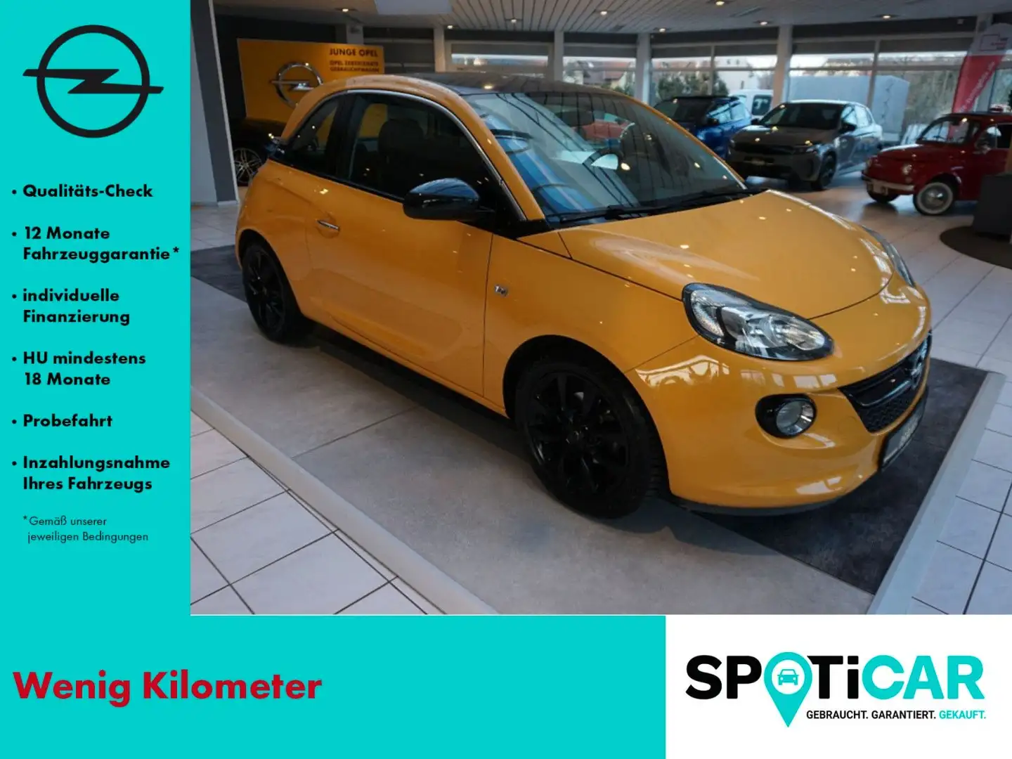 Opel Adam Unlimited LEDER, SITZHEIZUNG, PARKPILOT, BC Orange - 1