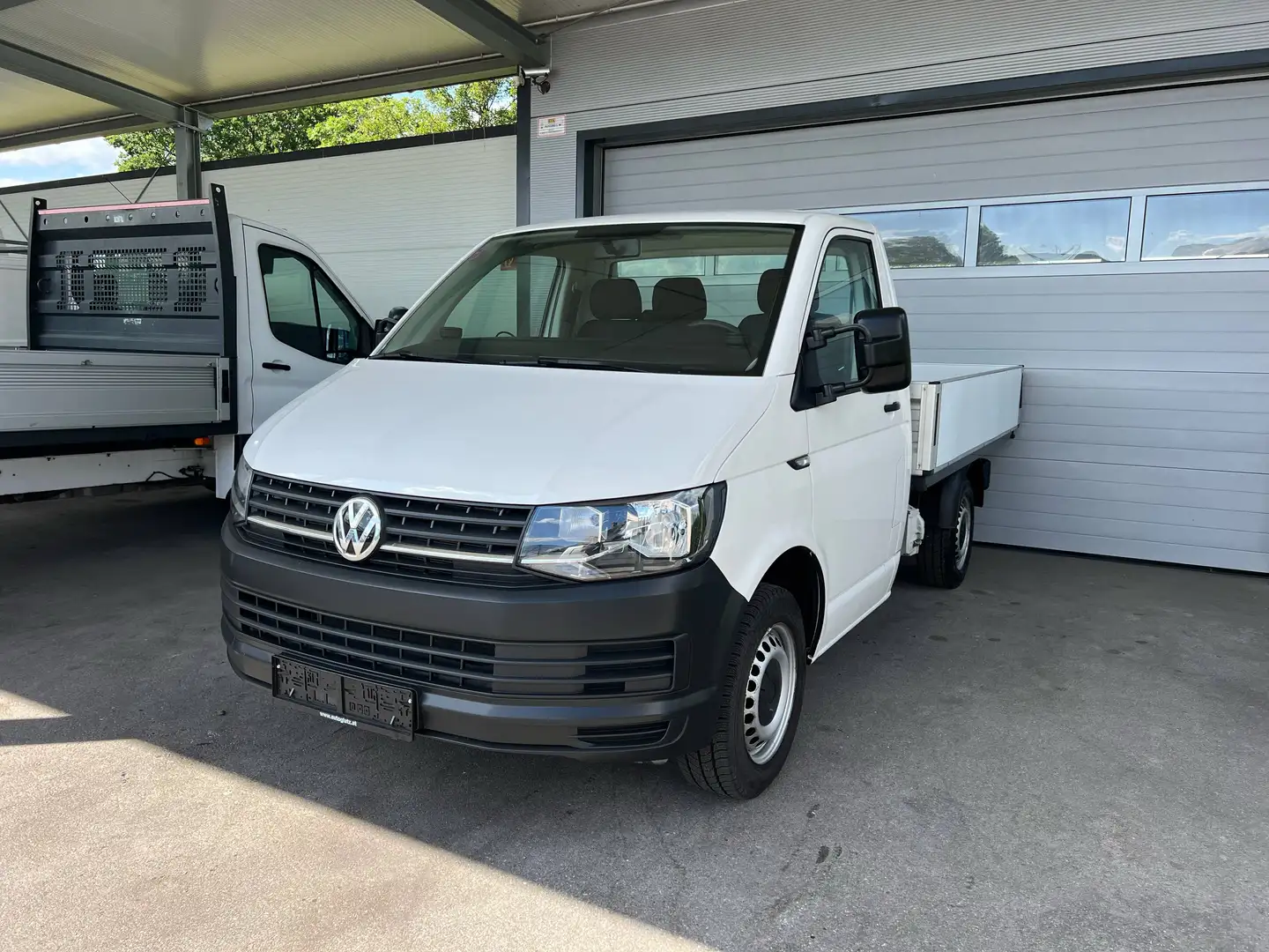 Volkswagen T6 Transporter Pritsche 2,0 TDI 3 SITZE/ANHÄNGEKUPPLUNG/KLIMA Weiß - 2